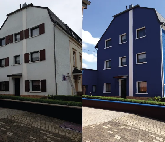 Avant/Après peinture extérieure réalisée par BL Habitat à Lille